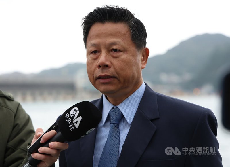 海巡署副署長謝慶欽(圖)在開航前指出,中國海警船對台灣進行灰色地帶襲擾,影響兩岸和平穩定、破壞區域和平,海巡署堅定維護海域安全與秩序,全力捍衛國家主權、維護台灣海洋權利。中央社記者張新偉攝 113年12月12日